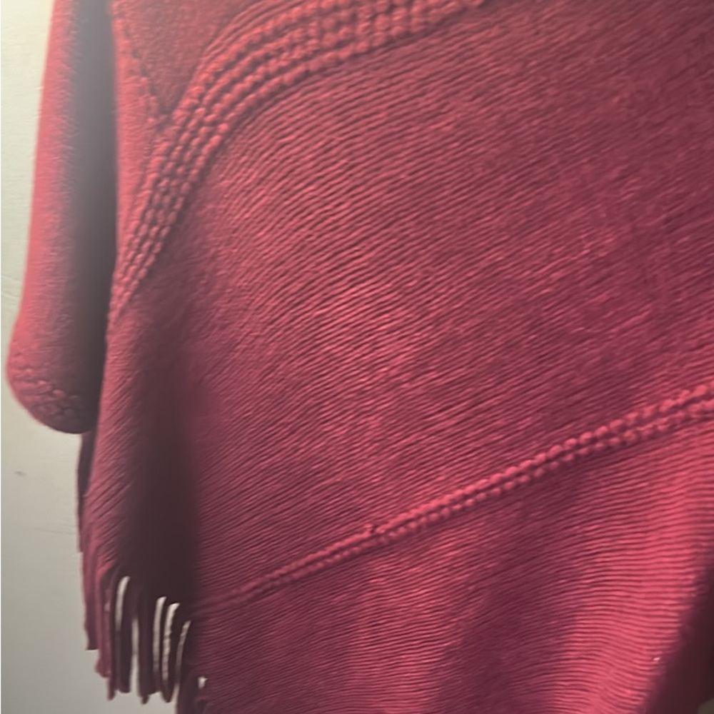 Elegant Red Women's Shawl